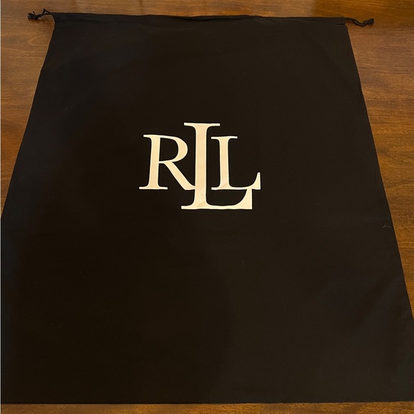 Large Ralph Lauren Black Drawstring Bag - Picture 3 of 6